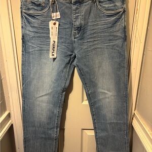Purple Brand Slim Fit Men’s Jeans in Light Blue